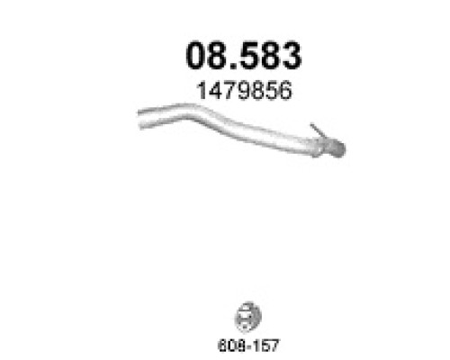 Труба выхлопная Ford Focus