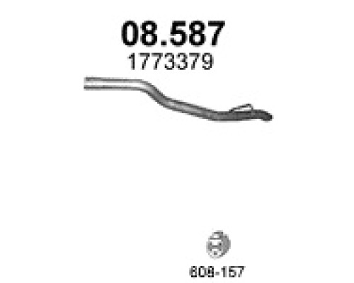 Труба выхлопная Ford Focus