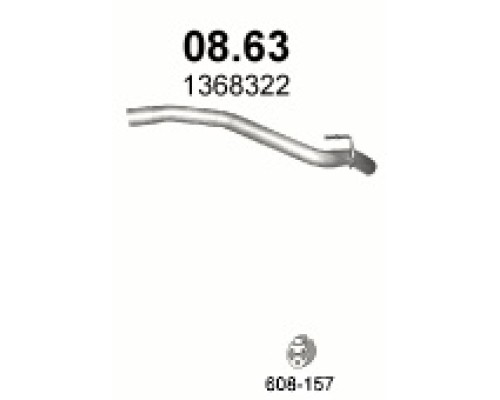 Труба выхлопная Ford Focus