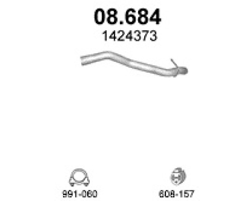 Труба выхлопная Ford Focus