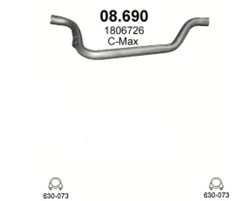 Труба выхлопная Ford Focus C-Max