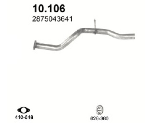Труба выхлопная Hyundai H-100