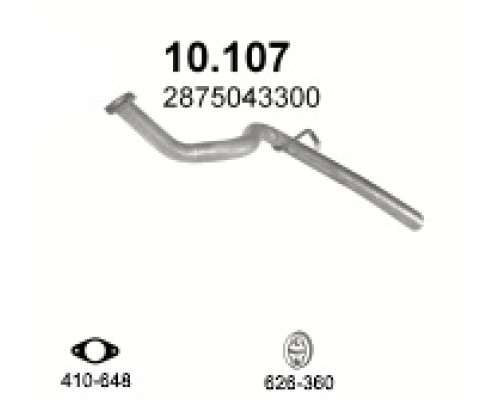 Труба выхлопная Hyundai H-100