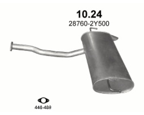 Глушитель задняя часть Hyundai IX35