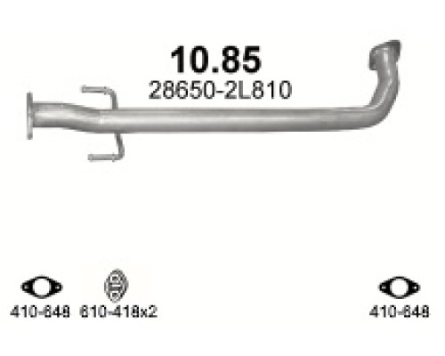 Труба выхлопная Hyundai I30