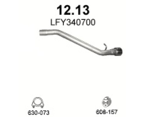 Труба выхлопная Mazda 3