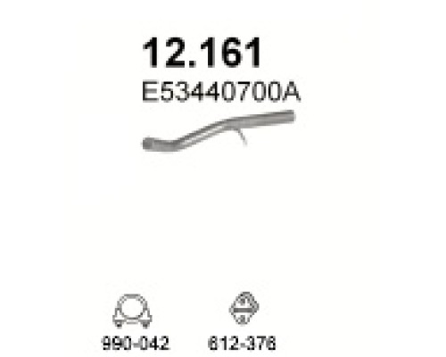 Труба выхлопная Mazda 323