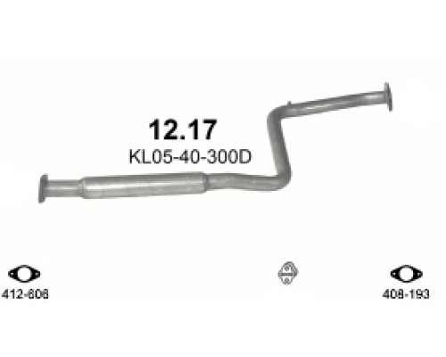Глушитель средняя часть Mazda MX6