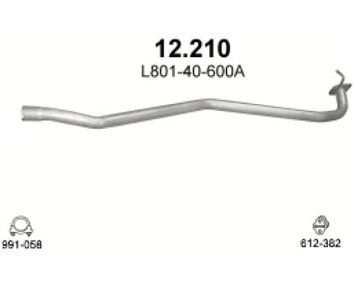 Труба выхлопная Mazda 6