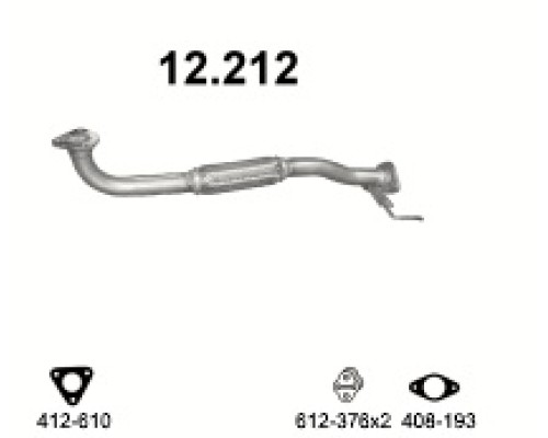 Труба выхлопная Mazda Xedos 6 
