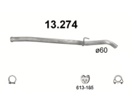 Труба выхлопная Mercedes E класс T210 220E