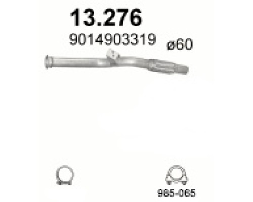 Труба выхлопная Mercedes Sprinter