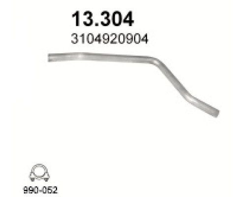 Труба выхлопная Mercedes 608D