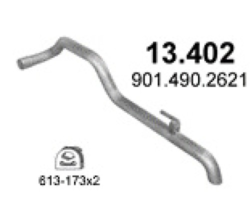 Труба выхлопная Mercedes Sprinter