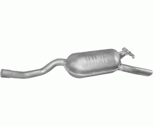 Глушитель задняя часть Mercedes W124 300E