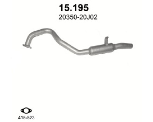 Глушитель задняя часть Nissan Patrol