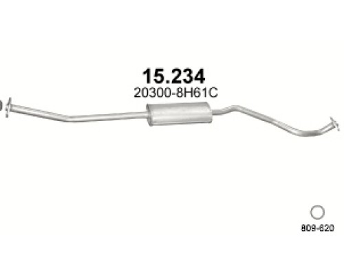 Глушитель средняя часть Nissan Note