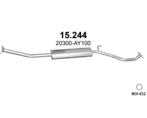 Глушитель средняя часть Nissan Micra