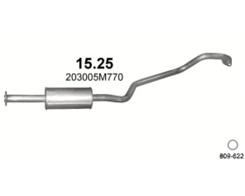 Глушитель средняя часть Nissan Almera