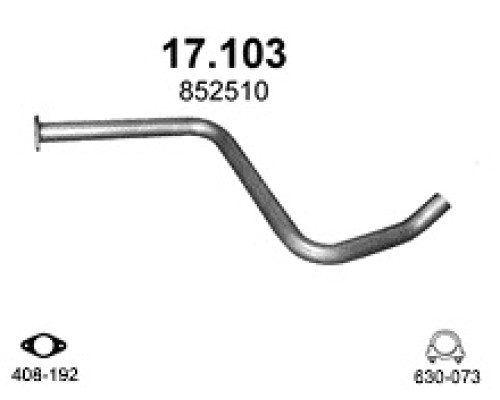 Труба выхлопная Opel Astra J
