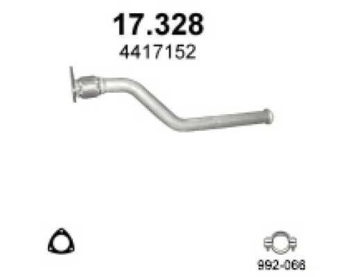 Труба выхлопная Opel Vivaro