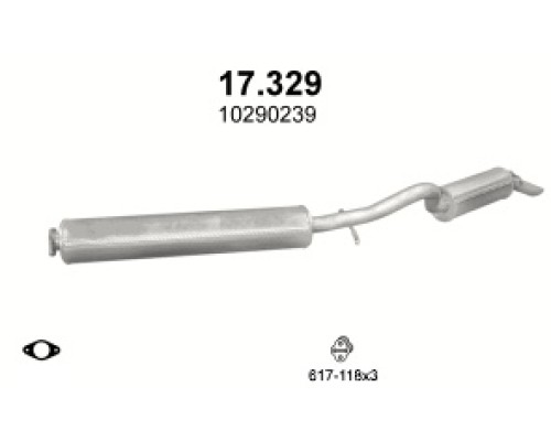 Глушитель в сборе Opel Sintra