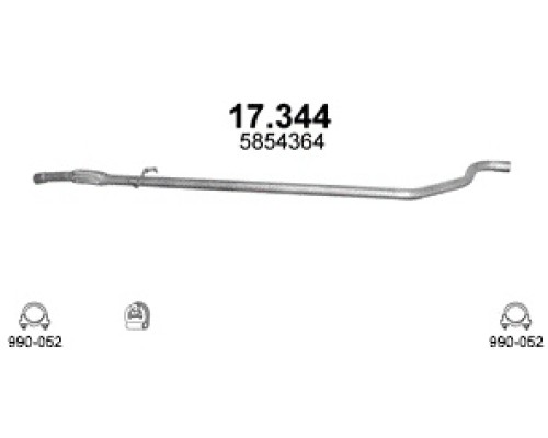 Труба выхлопная Opel Corsa