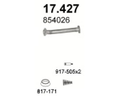 Труба выхлопная Opel Opel Astra F