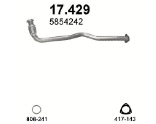 Труба выхлопная Opel Opel Astra F