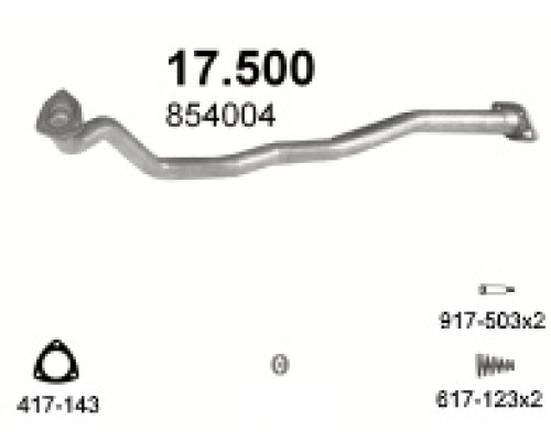 Труба выхлопная Opel Omega