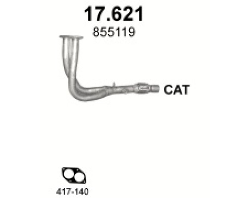 Труба выхлопная Opel Sintra