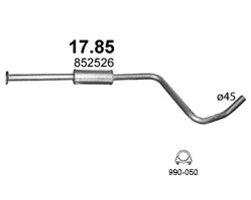 Глушитель средняя часть Opel Astra J