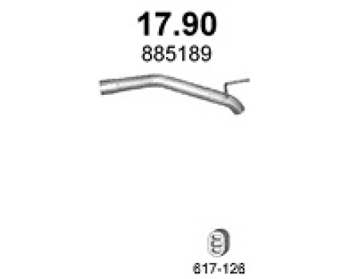 Труба выхлопная Opel Astra J