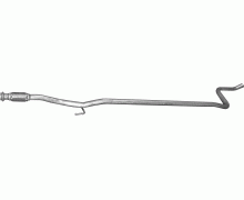 Труба выхлопная Peugeot 207