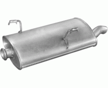 Глушитель задняя часть Peugeot 206