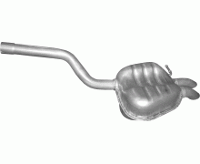 Глушитель задняя часть Skoda Octavia 2